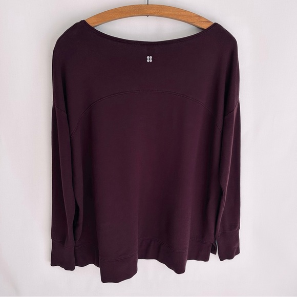Sweaty Betty ~Simhasana Sweatshirt in Black Cherry size Medium - Picture 9 of 14